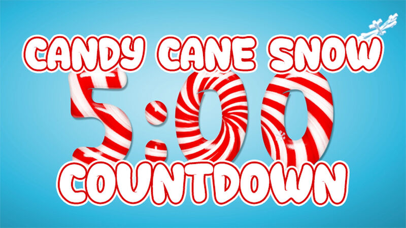 Candy Cane Snowflakes Countdown